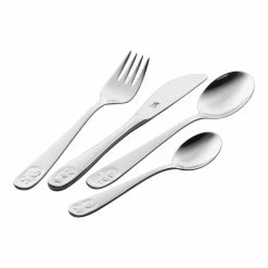Hot Sale 🎉 ZWILLING Kids Flatware & Dinnerware 4-pc TWIN Kids Bino Flatware Set, 18/10 Stainless Steel ❤️