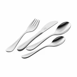 Top 10 👍 ZWILLING Kids Flatware & Dinnerware 4-pc TWIN Kids Filou Flatware Set, 18/10 Stainless Steel 🎁