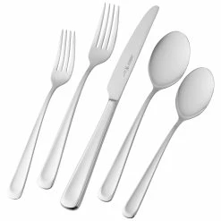 New 🌟 Henckels Silvano 45-pc Flatware Set, 18/10 Stainless Steel ⭐