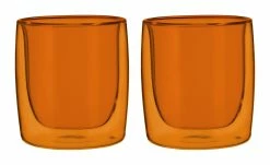 Flash Sale 😀 ZWILLING Sorrento Bar 2-pc tumbler glass set - amber, Double wall 💯