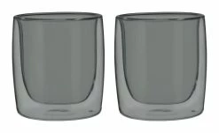 Brand new 🎁 ZWILLING Sorrento Bar 2-pc tumbler glass set - smoke grey, Double wall 🧨