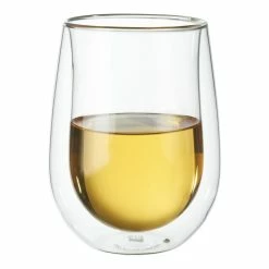 Deals 🔔 ZWILLING Sorrento Double Wall Glassware 10-oz / 8-pc, Double wall Stemless White Wine Glass Set 😀