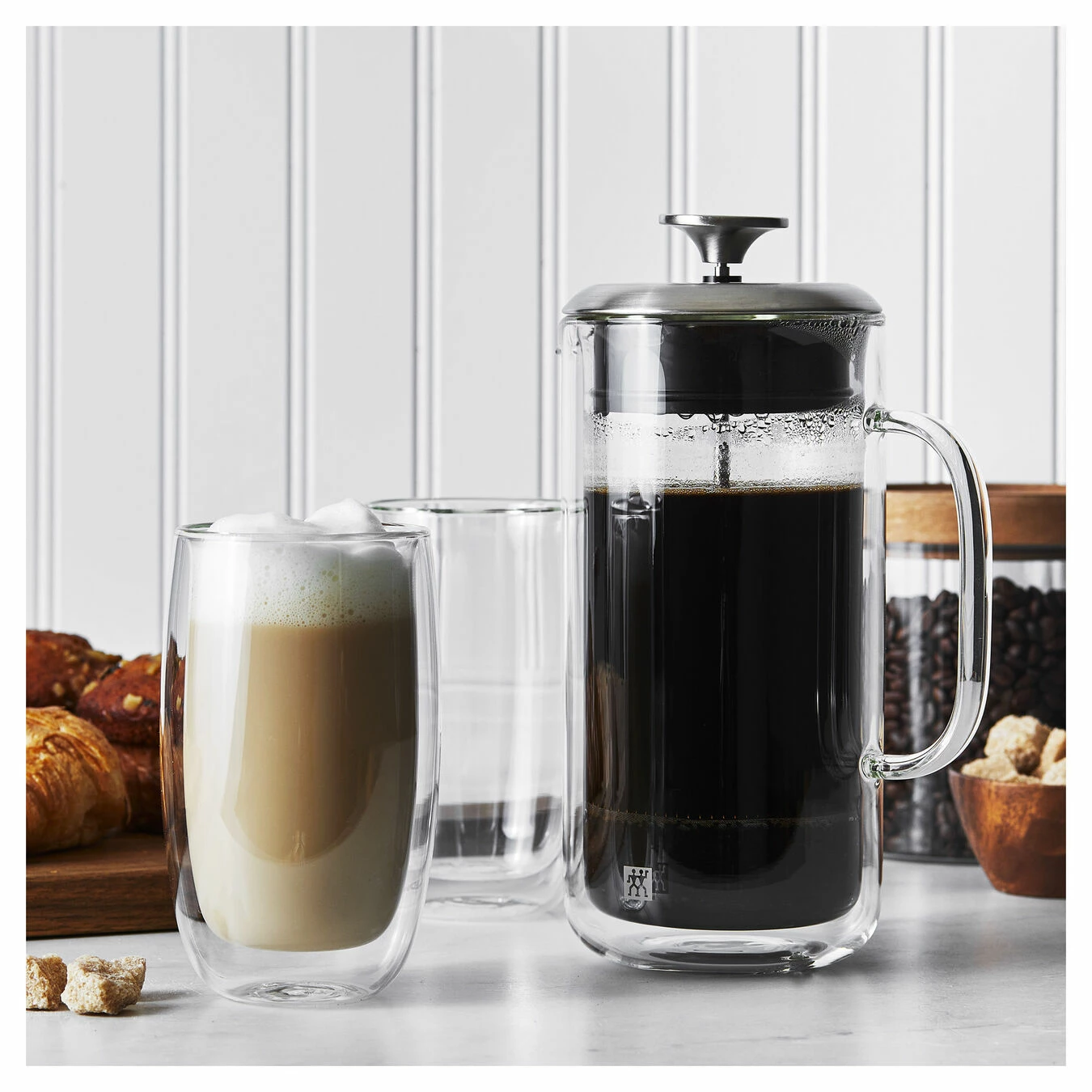 Wholesale ๐คฉ ZWILLING Sorrento Double Wall Glassware 3-pc French Press and Latte Glass Set ๐ - Image 5